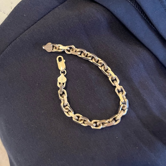 New Italian .925 Sterling Silver Chain Bracelet 8.25 inches. Made in Milan, 🇮🇹 - Picture 1 of 6